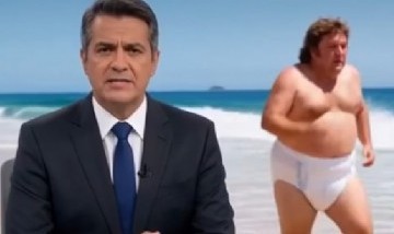 Circula un video que muestra a Javier Milei corriendo en pañales por Copacabana, pero no hay pruebas de que sea real